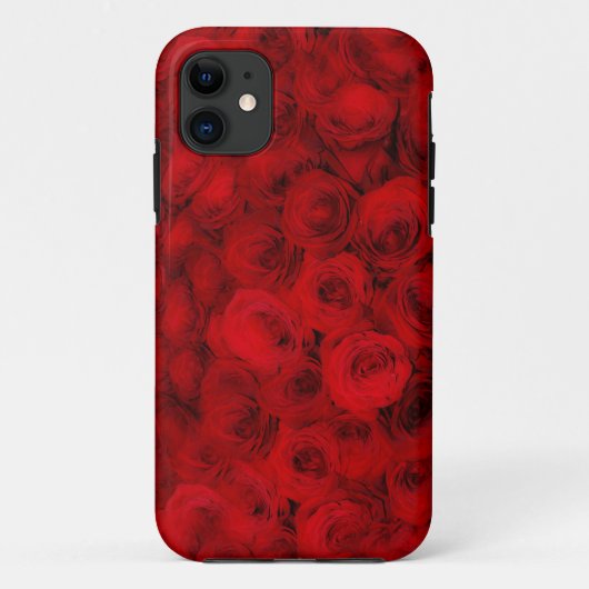 Coques Case-Mate iPhone Roses de fleurs de rose rouge Pétal Téléphone (Dos)