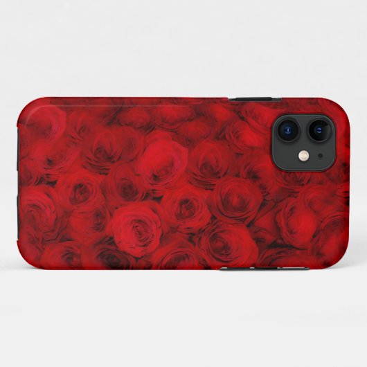 Coques Case-Mate iPhone Roses de fleurs de rose rouge Pétal Téléphone (Dos (Horizontal))