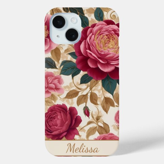 Coques Case-Mate iPhone Roses de jardin opulent (Verso)