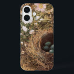 Coques iPhone 16 Roses de nids d'oiseaux et de chiens par John Will<br><div class="desc">Bird's Nest and Dog Roses (1867) de John William Hill est un art vintage de l'époque victorienne, encore la peinture nature de la vie. Un nid d'oiseau avec quatre oeufs bleus non éclos entourés de fleurs roses de chien blanc dans le jardin ou la forêt. À propos de l'artiste :...</div>