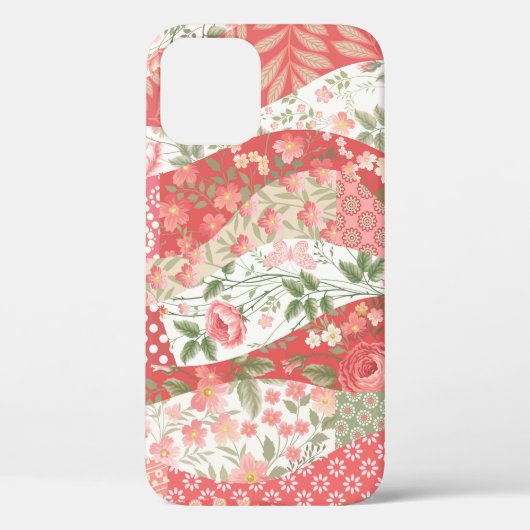 Coques Case-Mate iPhone Roses de Patchwork : conception motif transparente (Verso)