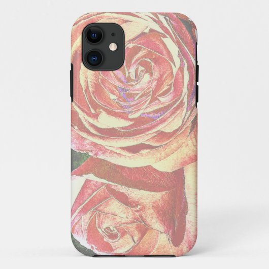 Coques Case-Mate iPhone Roses de thé du jardin (Dos)