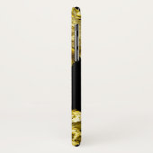 Coques Case-Mate iPhone Roses d'or et marbre noir (Dos/Gauche)