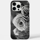 Coques Case-Mate iPhone Roses en noir et blanc (Verso)