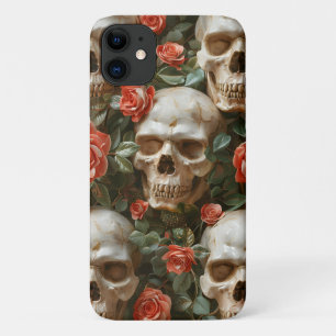 Case-Mate iPhone Case Roses et crânes
