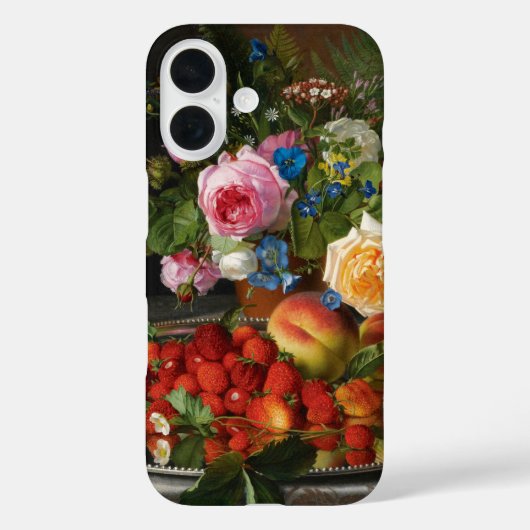 Coques Case-Mate iPhone Roses et fraises de Still Life par Otto Ottesen (Verso)