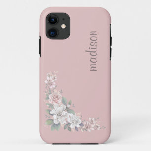 Case-Mate iPhone Case Roses Fleurs Rose et Ivoire Joli