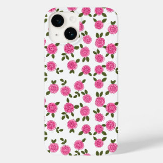 Coque Pour iPhone 14 Roses florales roses