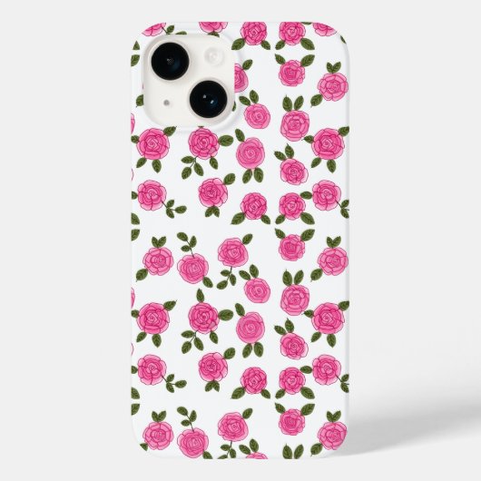 Coques Case-Mate iPhone Roses florales roses (Verso)