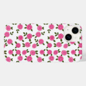 Coques Case-Mate iPhone Roses florales roses (Verso (horizontal))