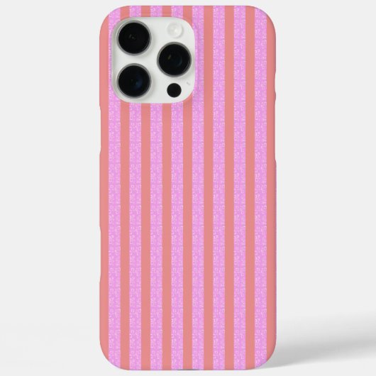 Coques Case-Mate iPhone Roses géométriques roses chic Géostripes  (Verso)