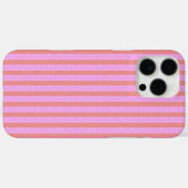 Coques Case-Mate iPhone Roses géométriques roses chic Géostripes  (Verso (horizontal))