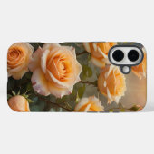 Coques Case-Mate iPhone Roses Jaune-Orange  (Verso (horizontal))