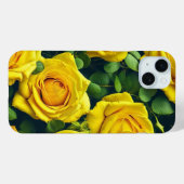 Coques Case-Mate iPhone Roses jaunes (Verso (horizontal))