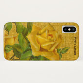 Coques Case-Mate iPhone Roses jaunes renversants sur l'arrière - plan (Dos (Horizontal))