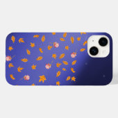 Coques Case-Mate iPhone Roses lune et feuilles d'automne (Verso (horizontal))