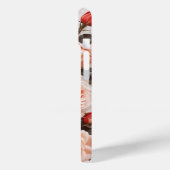 Coques Case-Mate iPhone Roses romantiques roses rouges Fleurs sur Marbre b (Verso / Gauche)