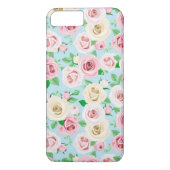Coques Case-Mate iPhone roses roses blanches (Dos)
