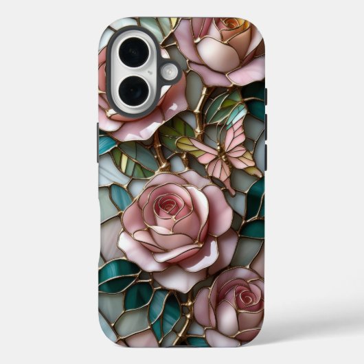 Coques Case-Mate iPhone Roses roses douces en Verre Tiré Luxueux (Verso)
