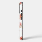 Coques Case-Mate iPhone Roses roses et Feuilles roses (Verso / Gauche)