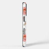 Coques Case-Mate iPhone Roses roses et Feuilles roses (Verso / Droite)
