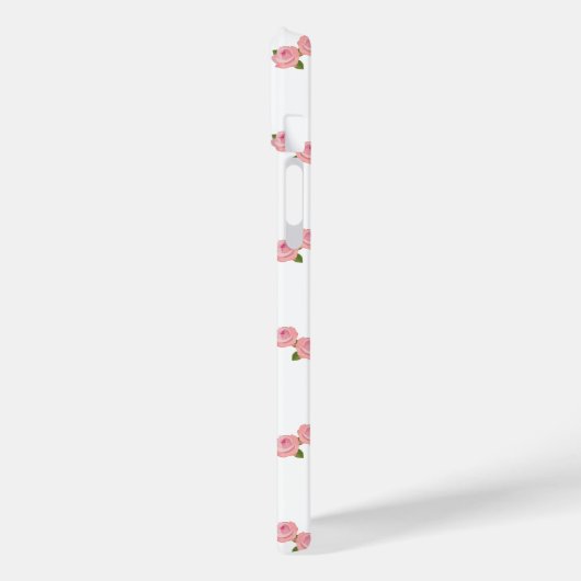 Coques Case-Mate iPhone Roses roses Motifs sur blanc (Verso / Gauche)