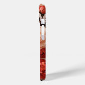 Coques Case-Mate iPhone Roses roses romantiques sur Marbre blanc élégant (Verso / Gauche)