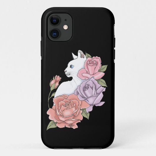 Coques Case-Mate iPhone Roses roses roses blanches Peach Lavender (Dos)