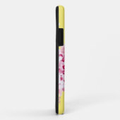 Coques Case-Mate iPhone Roses roses Sur Jaune (Dos/Droite)