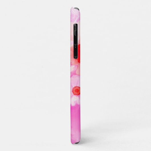 COQUES Case-Mate iPhone ROSES ROUGES BLANCHES ET ANÉMONES ROSES MONOGRAMME (Dos/Gauche)