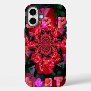iPhone 16 Plus Case Roses rouges Iridescente "Bonne Saint Valentin" Im