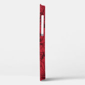Coques Case-Mate iPhone roses rouges motif sans soudure (Verso / Gauche)
