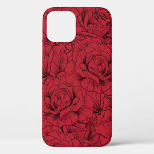 Case-Mate iPhone Case roses rouges motif sans soudure