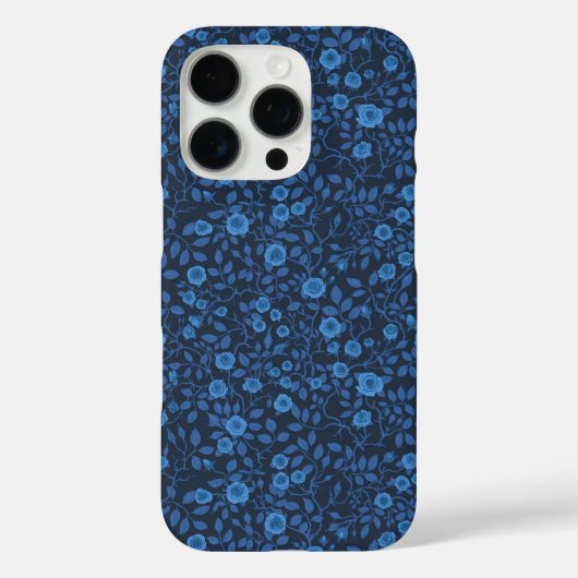 Coques Case-Mate iPhone Roses sauvages en bleu (Verso)