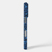 Coques Case-Mate iPhone Roses sauvages en bleu (Verso / Droite)