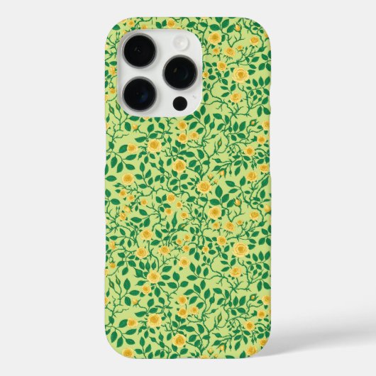 Coques Case-Mate iPhone Roses sauvages en jaune et vert (Verso)