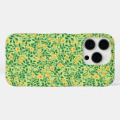 Coques Case-Mate iPhone Roses sauvages en jaune et vert (Verso (horizontal))