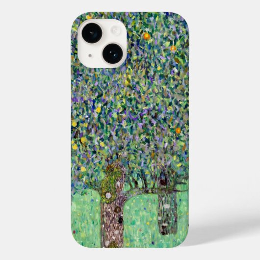 Coques Case-Mate iPhone Roses sous les arbres, Gustav Klimt (Verso)