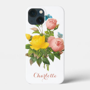 Case-Mate iPhone Case Roses thé jaunes persanes vintage par Redoute