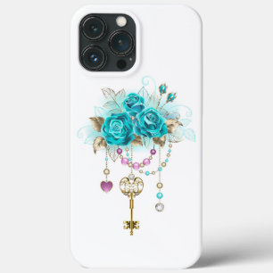 Case-Mate iPhone Case Roses turquoise avec touches