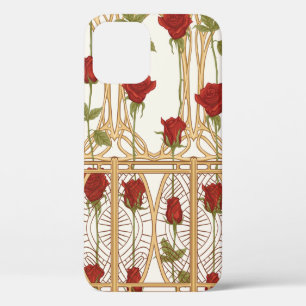 Case-Mate iPhone Case roses vintages motif sans faille, arrière - plan d