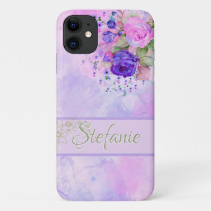 Case-Mate iPhone Case Roses vintages pourpres et roses