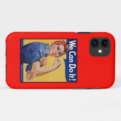 Coques Case-Mate iPhone Rosie le Riveter : Une femme forte pour l'autonomi (Dos (Horizontal))