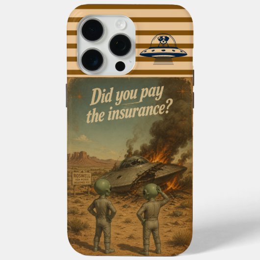 Coques Case-Mate iPhone Roswell UFO (Verso)