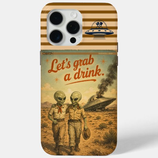 Coques Case-Mate iPhone Roswell UFO (Verso)