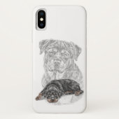 Coques Case-Mate iPhone Rottweiler Chien Art (Dos)