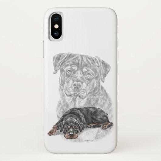 Coques Case-Mate iPhone Rottweiler Chien Art (Dos)