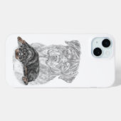 Coques Case-Mate iPhone Rottweiler Chien Art (Verso (horizontal))