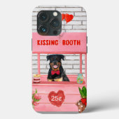 Coques Case-Mate iPhone Rottweiler Chien Valentine's Day Kissing Booth (Verso)