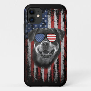 Case-Mate iPhone Case rottweiler drapeau américain vintage